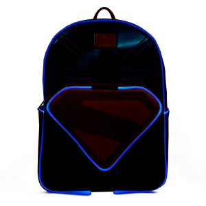 Superman Light Up Glow Full-Size Backpack