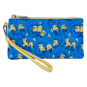 Despicable Me Minions All-Over Print Nylon Zipper Pouch Wristlet