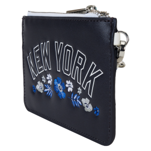 MLB New York Yankees Floral Card Holder Wristlet Clutch