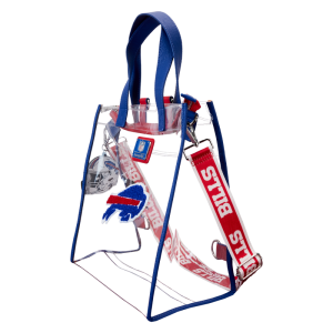 NFL Buffalo Bills Clear Convertible Backpack & Tote Crossbody Stadium Bag