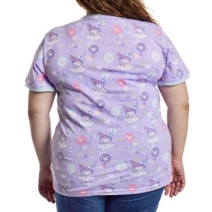 Sanrio Kuromi Carnival All-Over Print Unisex Ringer Tee&nbsp;