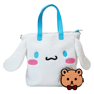 Sanrio Cinnamoroll Cosplay Sherpa Tote Crossbody Bag With Coin Bag
