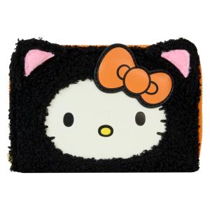 Sanrio Exclusive Hello Kitty Costume Sherpa Glow Zip Around Wallet