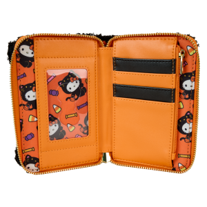 Sanrio Exclusive Hello Kitty Costume Sherpa Glow Zip Around Wallet
