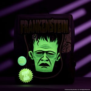 Universal Monsters Frankenstein Mask Glow Mini Backpack With Coin Bag