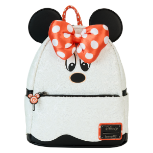 Limited Edition Minnie Mouse Ghost Costume Glow Sequin Mini Backpack