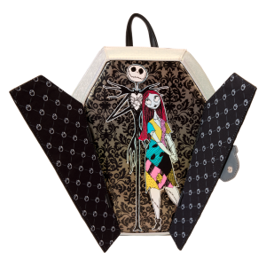 NYCC Limited Edition The Nightmare Before Christmas Jack & Sally Figural Coffin Mini Backpack