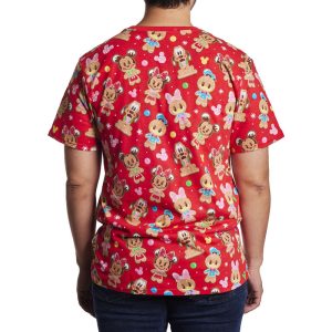 Mickey & Friends Gingerbread Cookie All-Over Print Unisex Tee&nbsp;