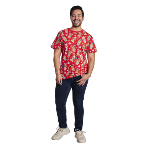 Mickey & Friends Gingerbread Cookie All-Over Print Unisex Tee&nbsp;