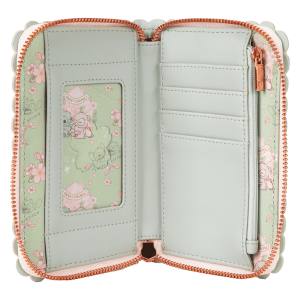 Stitch & Angel Cherry Blossom All-Over Print Zip Around Wallet